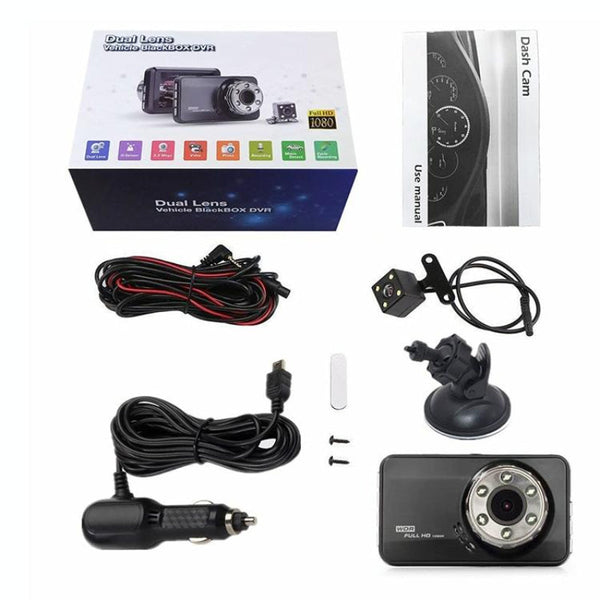 Hidden Dual Lens Car Dvr With Reversing Video Monitor For Vehicle Electronics Other Car Video