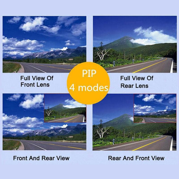 4 Inch Front And Rear Dual Recording Hd 1080P Night Vision Driving Recorder Other Car Video