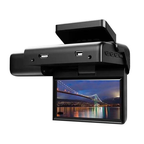 V9 Hd Three Inch Car Night Vision Driving Recorder With Rear Camera Other Car Video