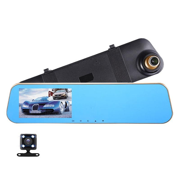 1080P Hd Dual Record Driving Recorder With Night Vision 4.5 Inch Display Other Car Video