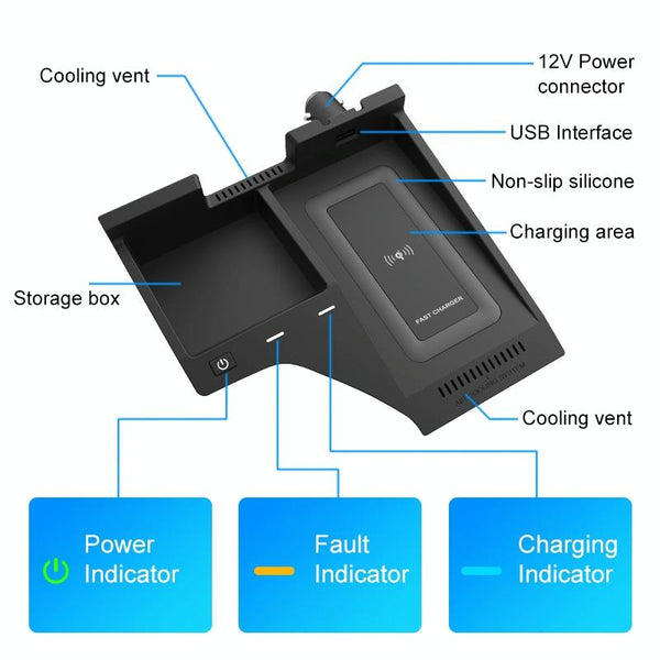 10 Watt Wireless Charger For Nissan Sylphy 2020 To 2022 Qi Quick Charging Other Car Interior