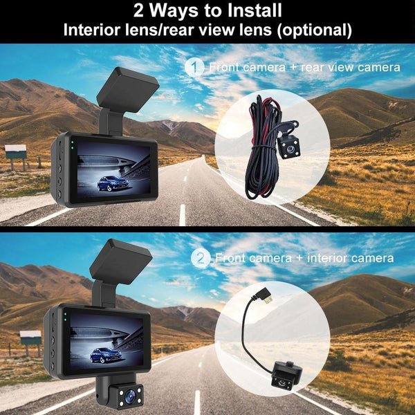 Hd Dual Camera Car Dash With Infrared Night Vision Other Car Video