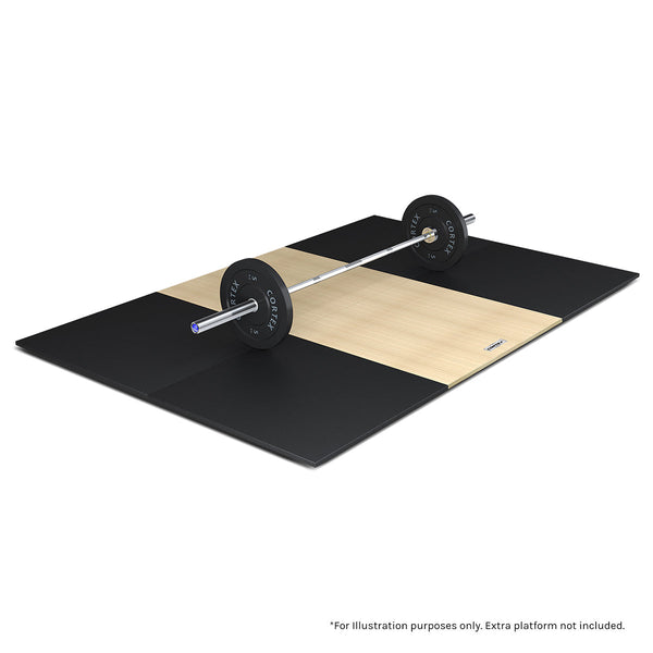 Cortex 50Mm Weightlifting Platform V2 With Dual Density Mats Natural (3M X 2M) Other Strength Training