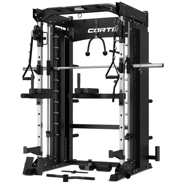 Cortex Sm26 Multi Gym (Dual Stack Functional Trainer Smith Machine Half Rack) Home Gyms