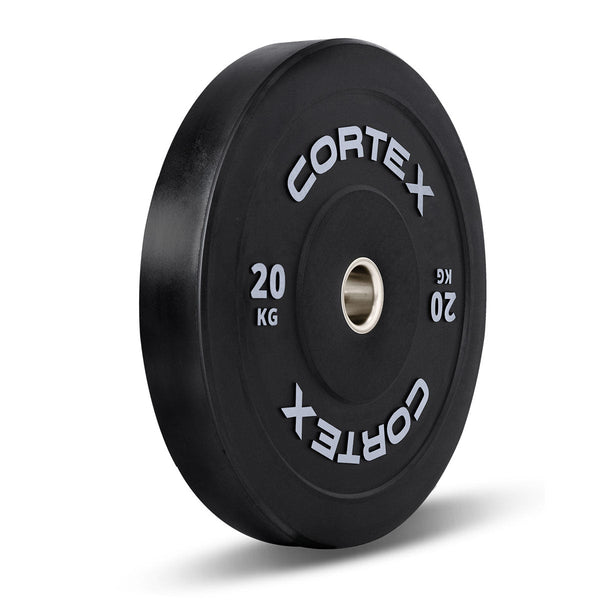 Cortex Black Series V3 Rubber Olympic Bumper Plate 50Mm 20Kg (2 Pack) Weight Plates