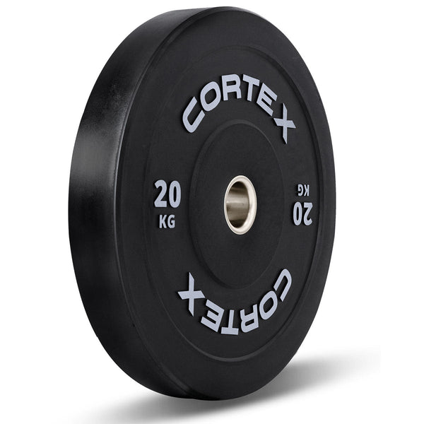 Cortex 100Kg Black Series V3 Rubber Olympic Bumper Plate Set Weight Plates