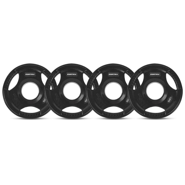 Cortex 1.25Kg Tri Grip V2 50Mm Olympic Plates (Set Of 4) Weight Plates