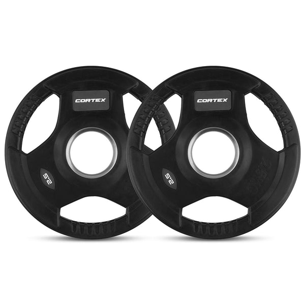 Cortex 2.5Kg Tri Grip V2 50Mm Olympic Plates (Pair) Weight Plates