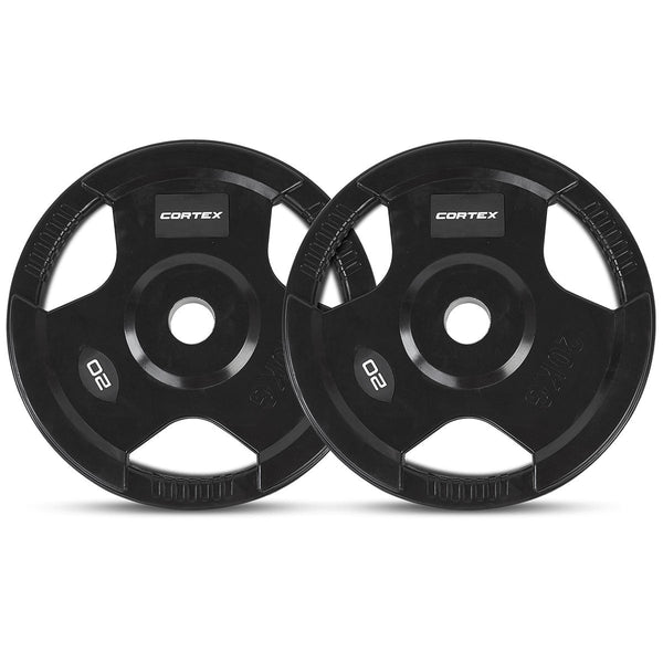 Cortex 20Kg Tri Grip V2 50Mm Olympic Plates (Pair) Weight Plates