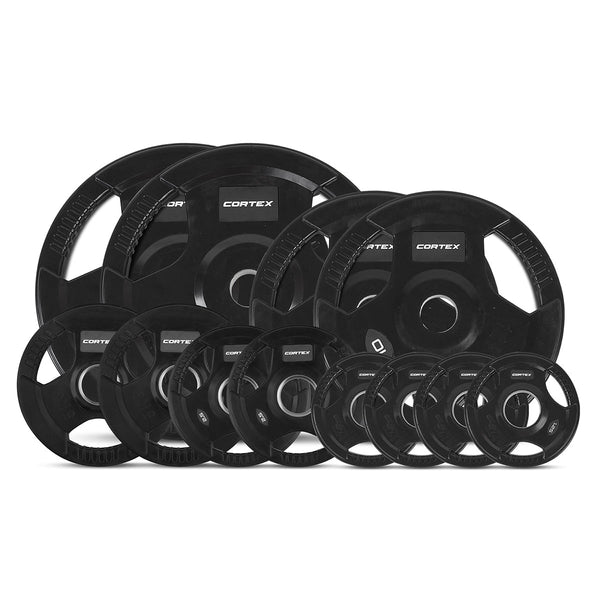 Cortex 80Kg Tri Grip V2 50Mm Olympic Plate Set Weight Plates