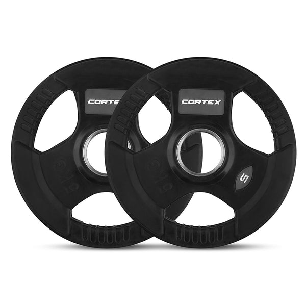 Cortex 80Kg Tri Grip V2 50Mm Olympic Plate Set Weight Plates
