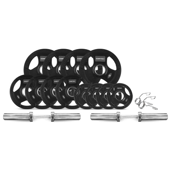 Cortex 45Kg Tri Grip V2 50Mm Olympic Dumbbell Set Dumbbells