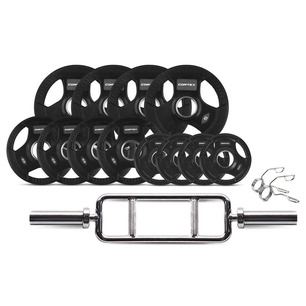 Cortex 45Kg Tri Bar V2 50Mm Olympic Weight Set Weight Plates