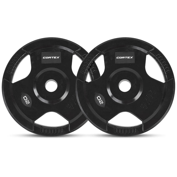 Cortex 90Kg Tri Grip V2 50Mm Olympic Dumbbell Set Weight Plates