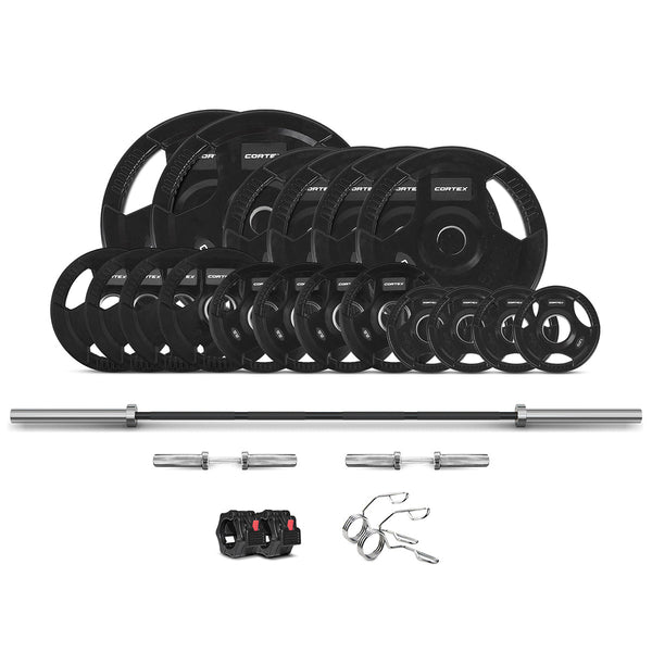 Cortex 145Kg Tri Grip V2 50Mm Olympic Plate Set Weight Plates