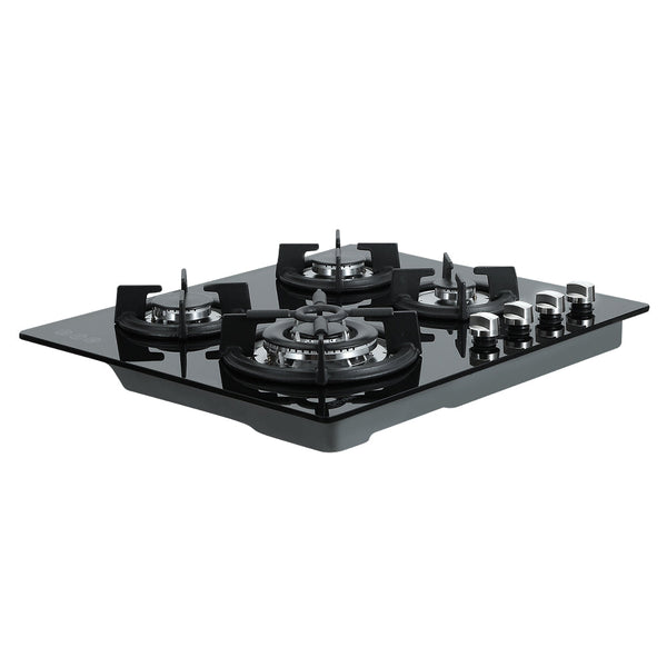 Devanti Gas Cooktop 60Cm 4 Burner Black Cooktops