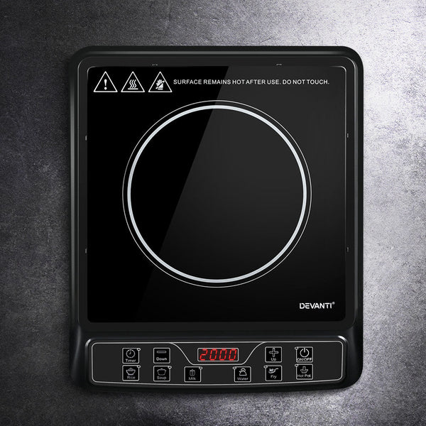Devanti Induction Cooktop 30Cm Portable Cooker Cooktops