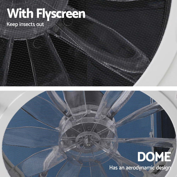 Weisshorn Air Vent Roof Hatch 12V Shower Fan Reversible Airlfow Rainy Use Camper Roof Vents