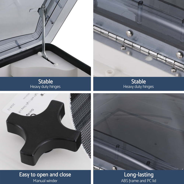 Weisshorn Roof Vent Air Exhaust Hatch Rv Motorhome Camper White Roof Vents