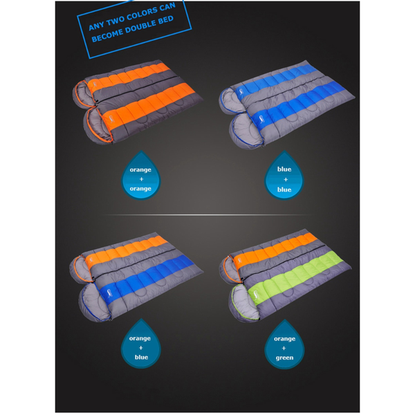 Camping Sleeping Bag Lightweight Warm & Cold Envelope Backpacking For Outdoor Traveling Hiking Sleeping Bags