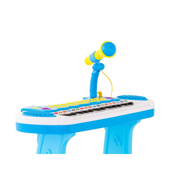Lenoxx Children's Electronic Keyboard With Stand (Blue) Musical Instrument Toy Musical Toys