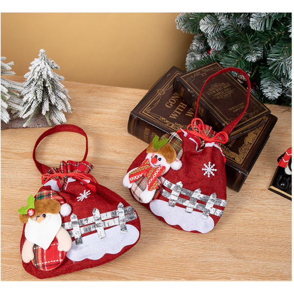 Christmas Apple Bag Snowman Gift Gift Bags