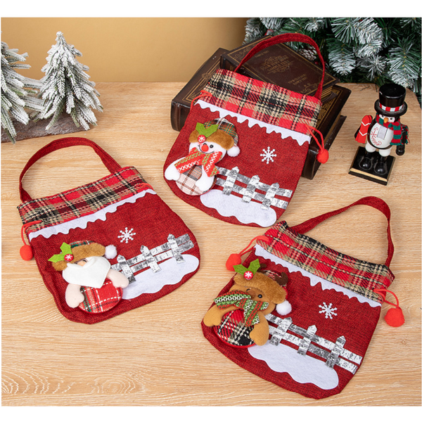 Christmas Apple Bag Snowman Gift Gift Bags