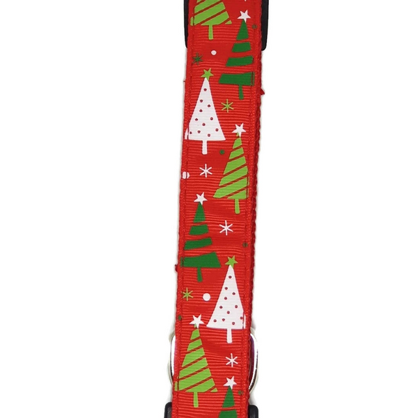 Moondidley Pets Christmas Small Red Xmas Trees Dog Collars