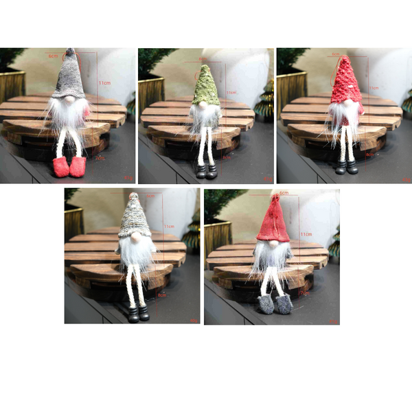 Christmas Elf Santa Claus Desktop Ornament For Window Display Decoration Creative Figurine Seasonal Decorations