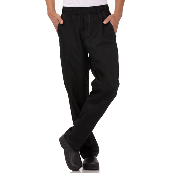 Chef Pants Chef Works Cool Vent Men's Baggy Black Pants By