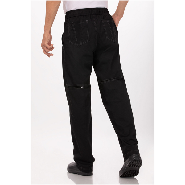 Chef Pants Chef Works Cool Vent Men's Baggy Black Pants By