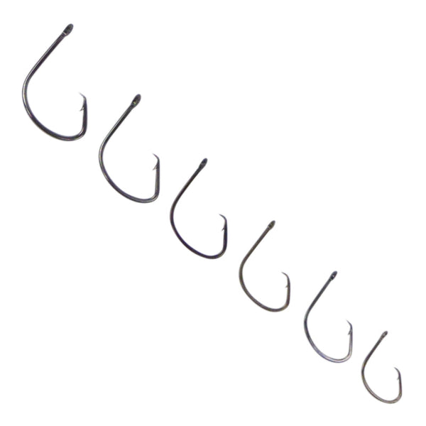 Swimerz 1/0 Offset Circle Hook Black Nickel Qty 25 Hooks