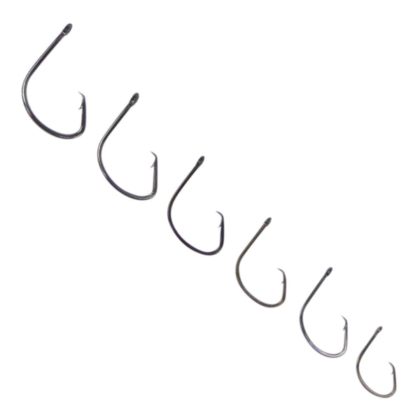 Swimerz 3/0 Offset Circle Hook Black Nickel Qty 25 Hooks