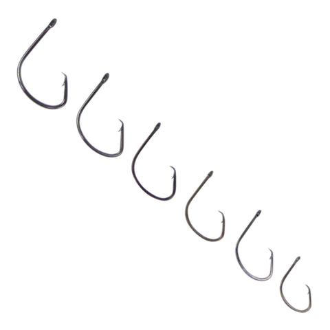 Swimerz 3/0 Offset Circle Hook Black Nickel Qty 25 Hooks
