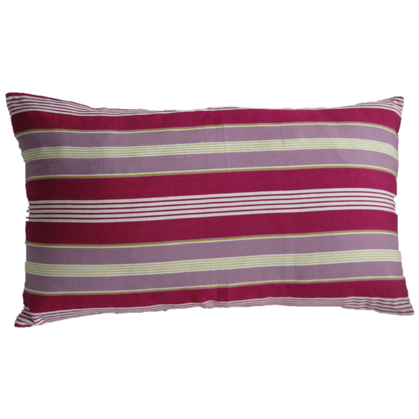 Pad Coste Fuchsia 35X70cm Multicoloured Striped Cushion Cover Cushion Covers