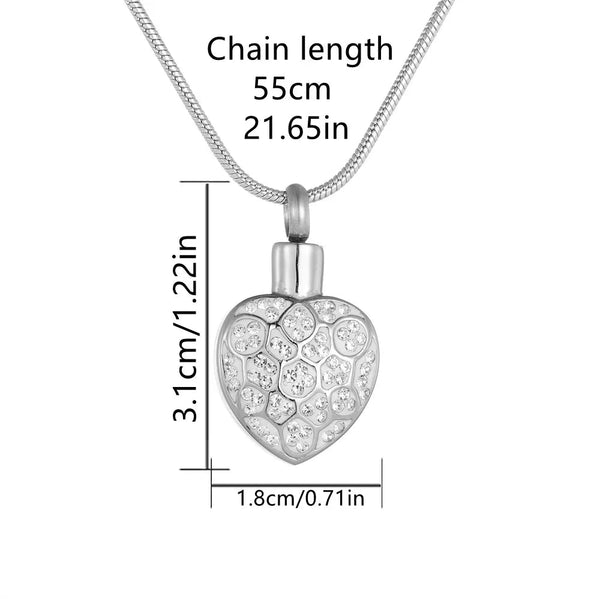 Veile Studios Cremation Necklace For Ashes Stainless Steel Pendant Holder Memorial Jewelry Necklaces & Pendants