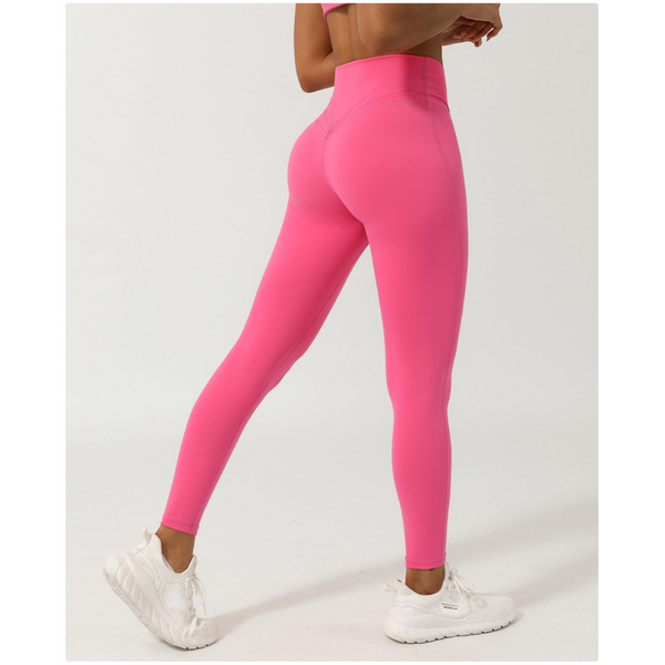 Cross V Shaped Yoga Cropped Pants Without T Line Peach Hip Lifting Fitness Quick Drying Sports Activewear Pants