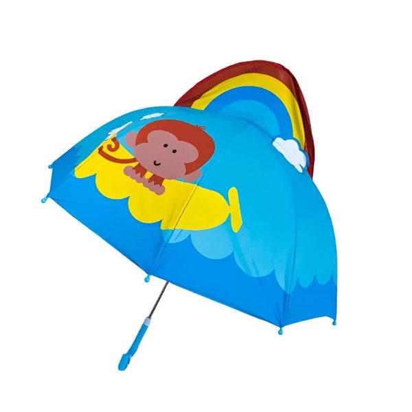 Cute Cartoon Children Umbrella Long Handled 3D Ear Modeling For Boys And Girls Umbrellas