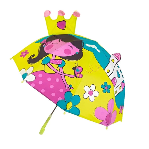 Cute Cartoon Children Umbrella Long Handled 3D Ear Modeling For Boys And Girls Umbrellas