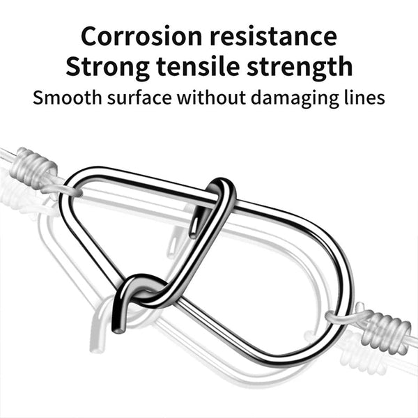100Pcs Stainless Steel Fishing Swivels Corrosion Resistant For Lures/Hooks Saltwater/Freshwater. Baits & Lures