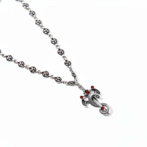Electroplated Silver Grand Sword Pendant Cross Necklaces & Pendants