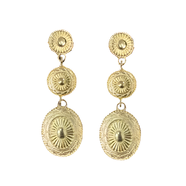 Veile Studios Alloy Dangle Retro Boho Statement Drop Jewellery Earrings