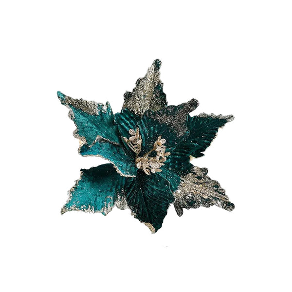High End Christmas Flower Velvet Handmade Artificial Flowers Tree Decorations Ornaments Seasonal Decorations