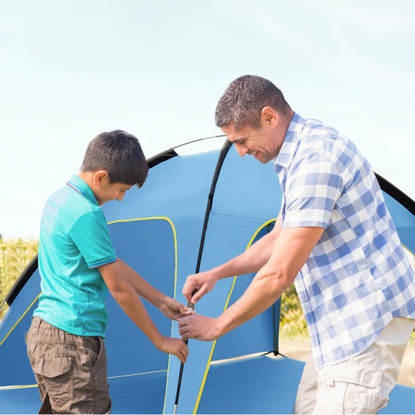 Quick Open Beach Tent Sun Shelter Light Shade For Outdoor Camping 3 Vented Spacious Design Tents