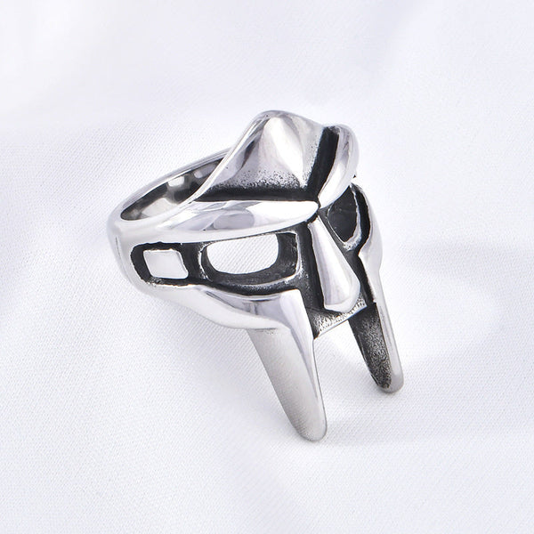 Stainless Steel Mens Ring Jewelry Mask Design Titanium Rings