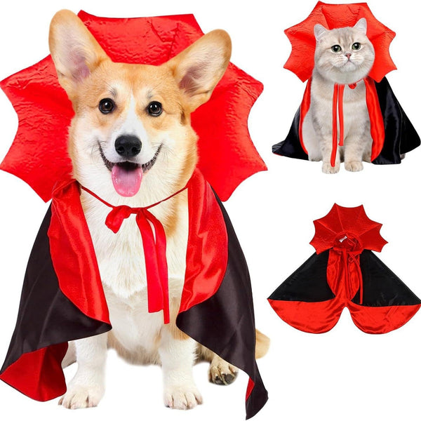 Halloween Pet Cat Dog Funny Bat Costume Cloak Dog Costumes