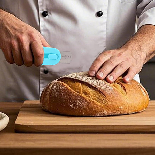 Professional Bread 5 Blade Lame Adjustable Sourdough Scoring Tool With Safety Cap Other Baking Accessories