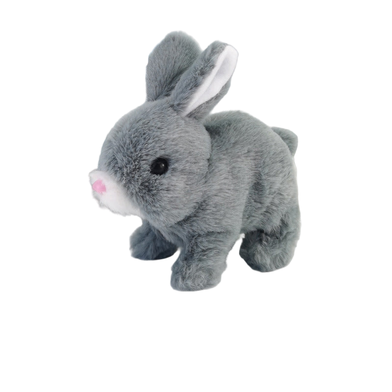 2025 Upgraded Interactive Bunny Toy. Hops Walks Talks Shakes Ears. Plush Gift For Kids (Grey). Plush Toys