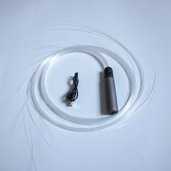 Usb Rechargeable Led Fiber Optic Whips 360 Swivel Optical Multi Color Disco Rgb Dancing Glowing Sparkle Flow String Glow Sticks & Glow Jewellery