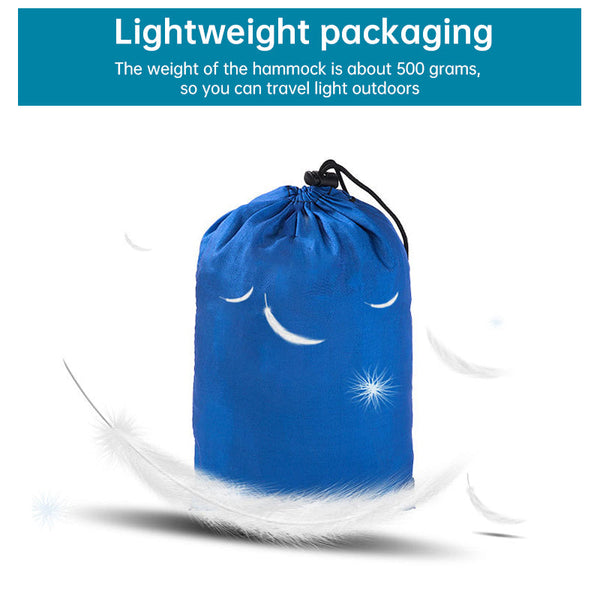 Light Double Nylon Camping Hammock With Straps. Great For Trips Beach Yard & Garden. Hammocks